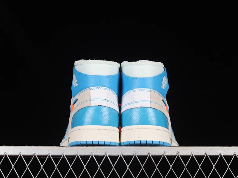 All categories Air Jordan Jordan series basketball shoes Air Jordan 1 High L version Off White x Air Jordan OW AJ1 Joe 1 joint North Carolina blue high-top basketball shoes AQ0818-148